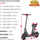 FUCARE HU3 PRO SEATED ELECTRIC SCOOTER MINI BIKE. Demo