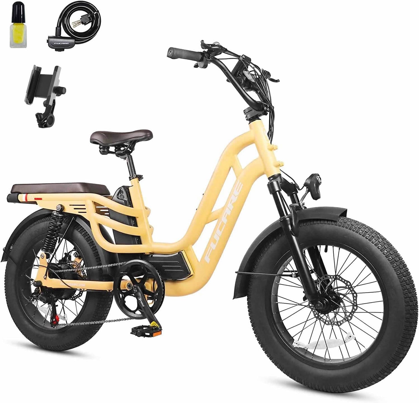 Fucare Libra Electric Bike , All Terrain, Fat Tire 20" 4.0" 750W 15Ah 31Mph 48V